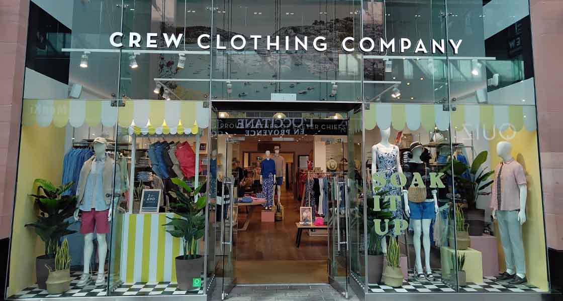 Crew Clothing enhanced their retail operations